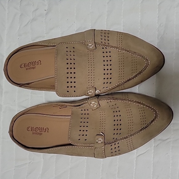 Crown Vintage Women's Flats Size 7.5 Cream - Picture 1 of 5